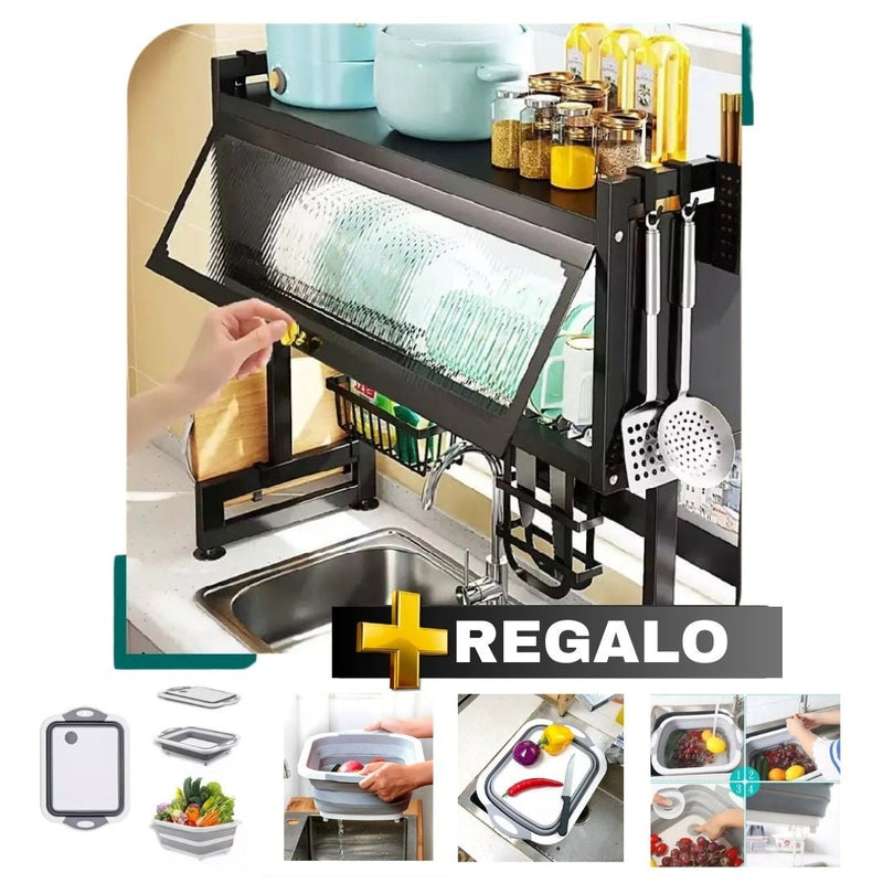 ESCURRIDOR DE PLATOS CON TAPA®