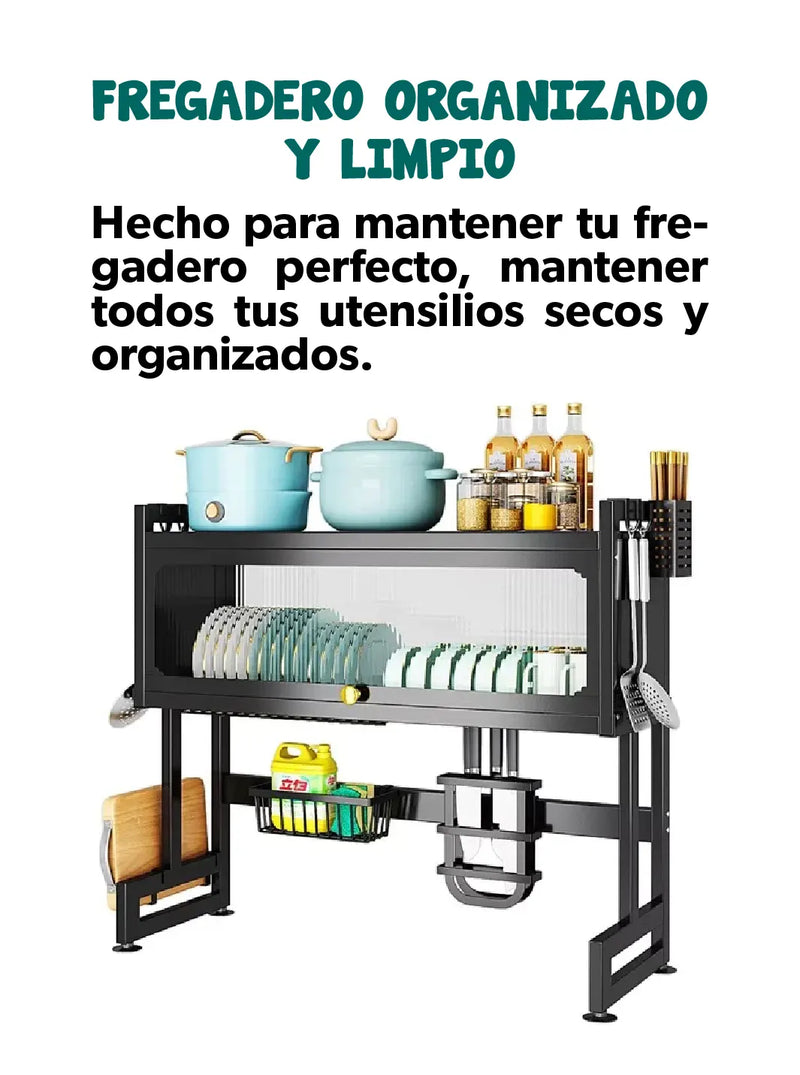 ESCURRIDOR DE PLATOS CON TAPA®