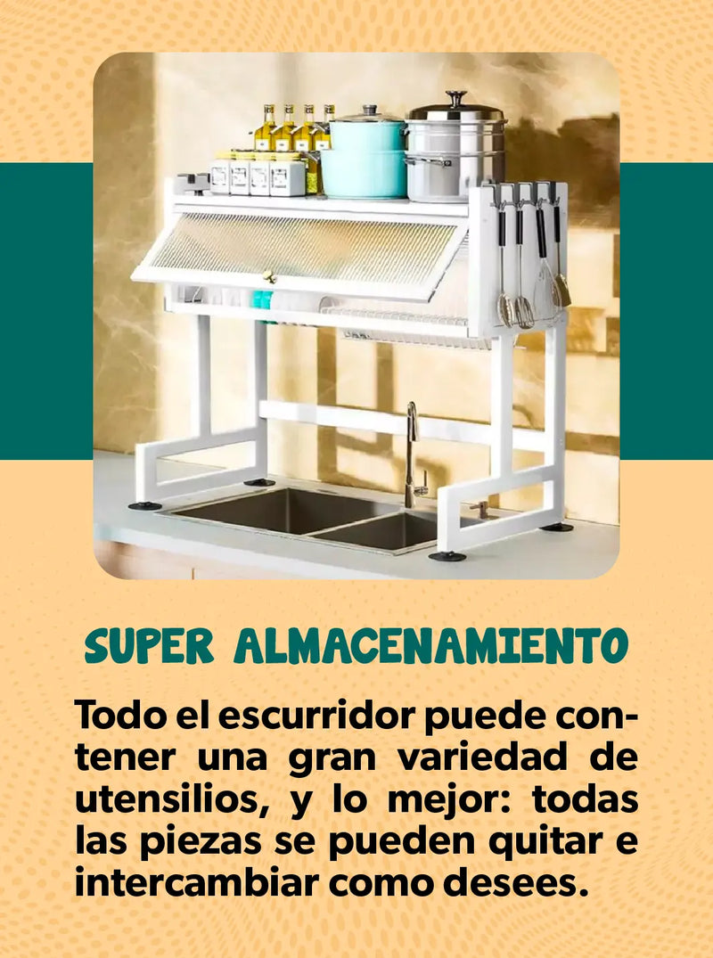 ESCURRIDOR DE PLATOS CON TAPA®