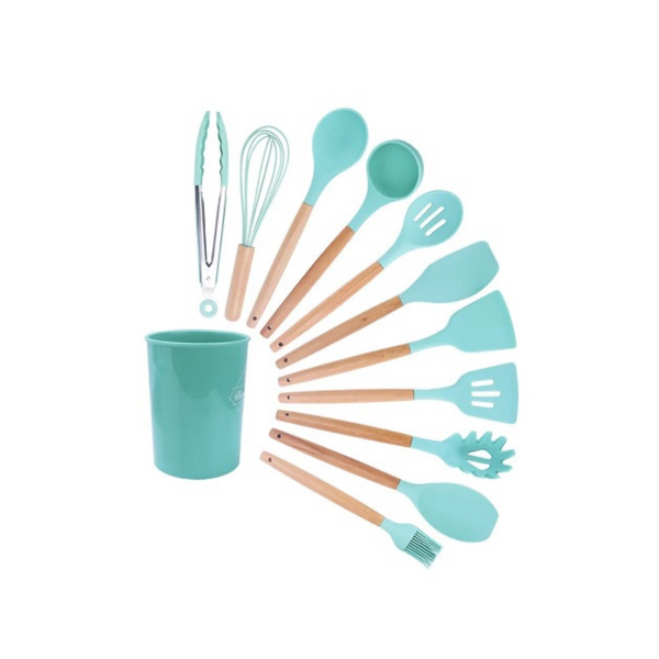 KIT 12 Utensilios De Cocina Silicona®